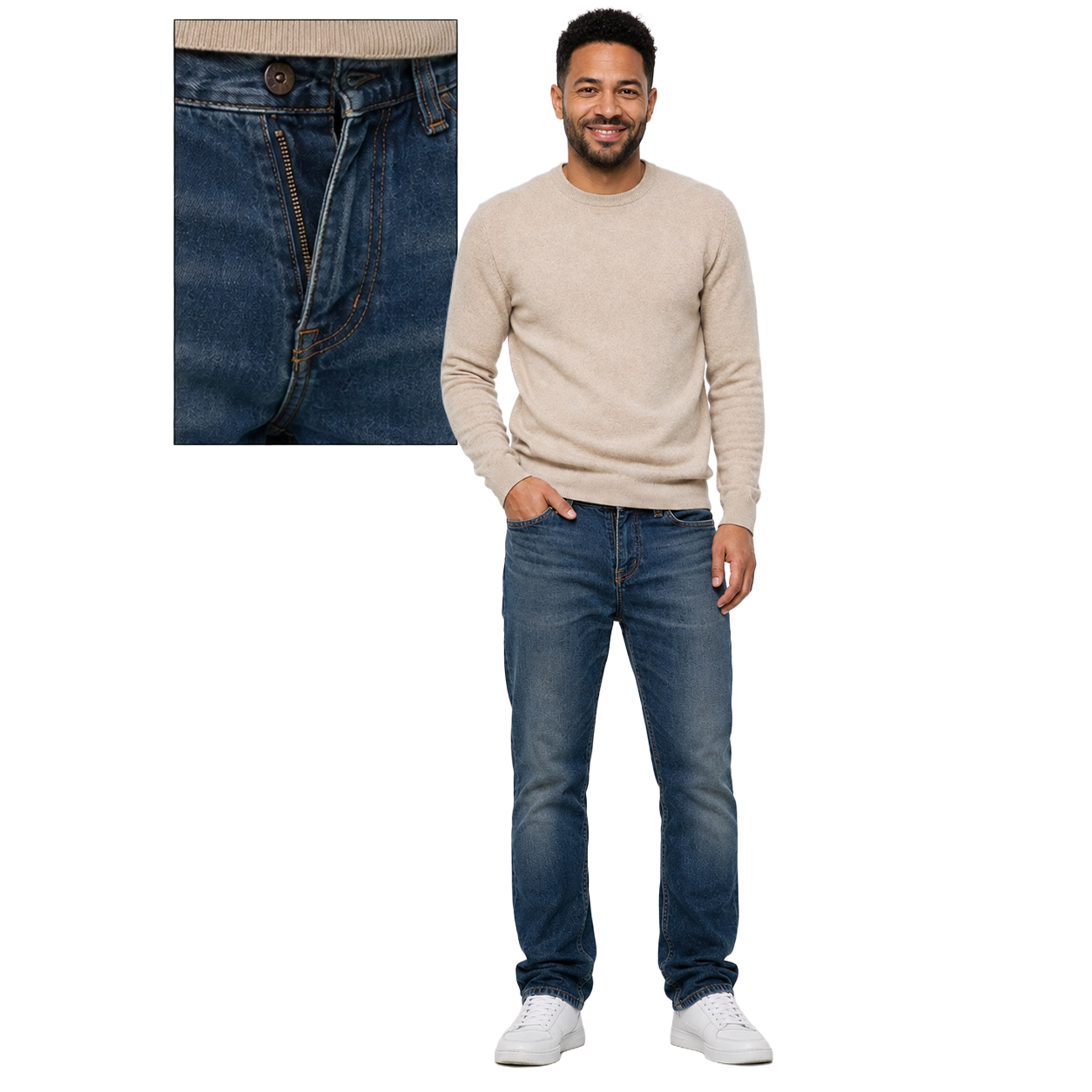 Restored garment after professional repair